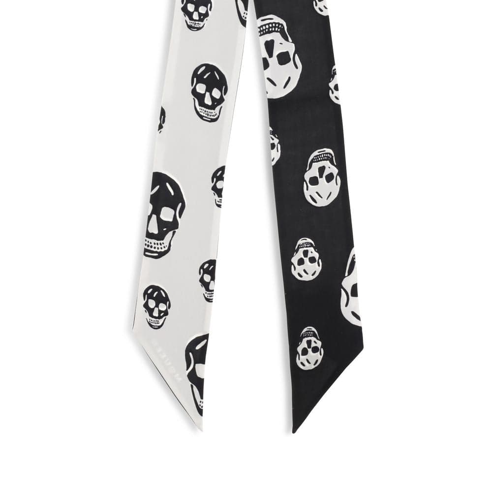 Alexander McQueen Black Silk Scarf - 3
