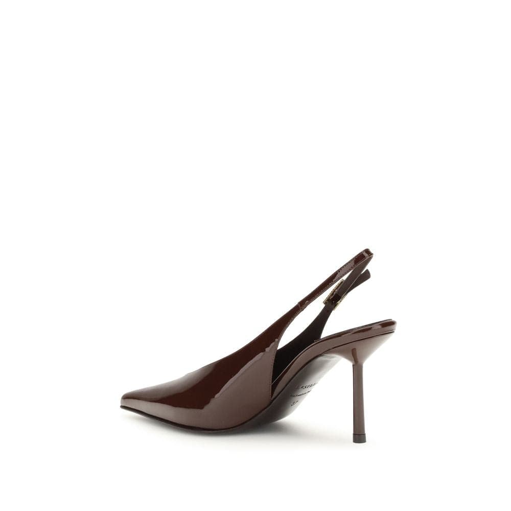 LE SILLA Brown Calf Leather Bos Taurus High Heel Pumps - 3