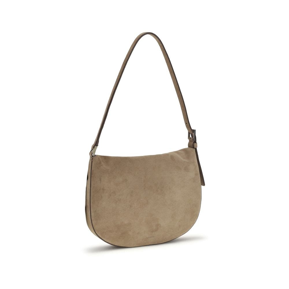 Savette Beige Calf Leather Bos Taurus Shoulder Bag - 3