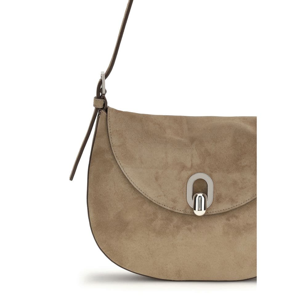 Savette Beige Calf Leather Bos Taurus Shoulder Bag - 4
