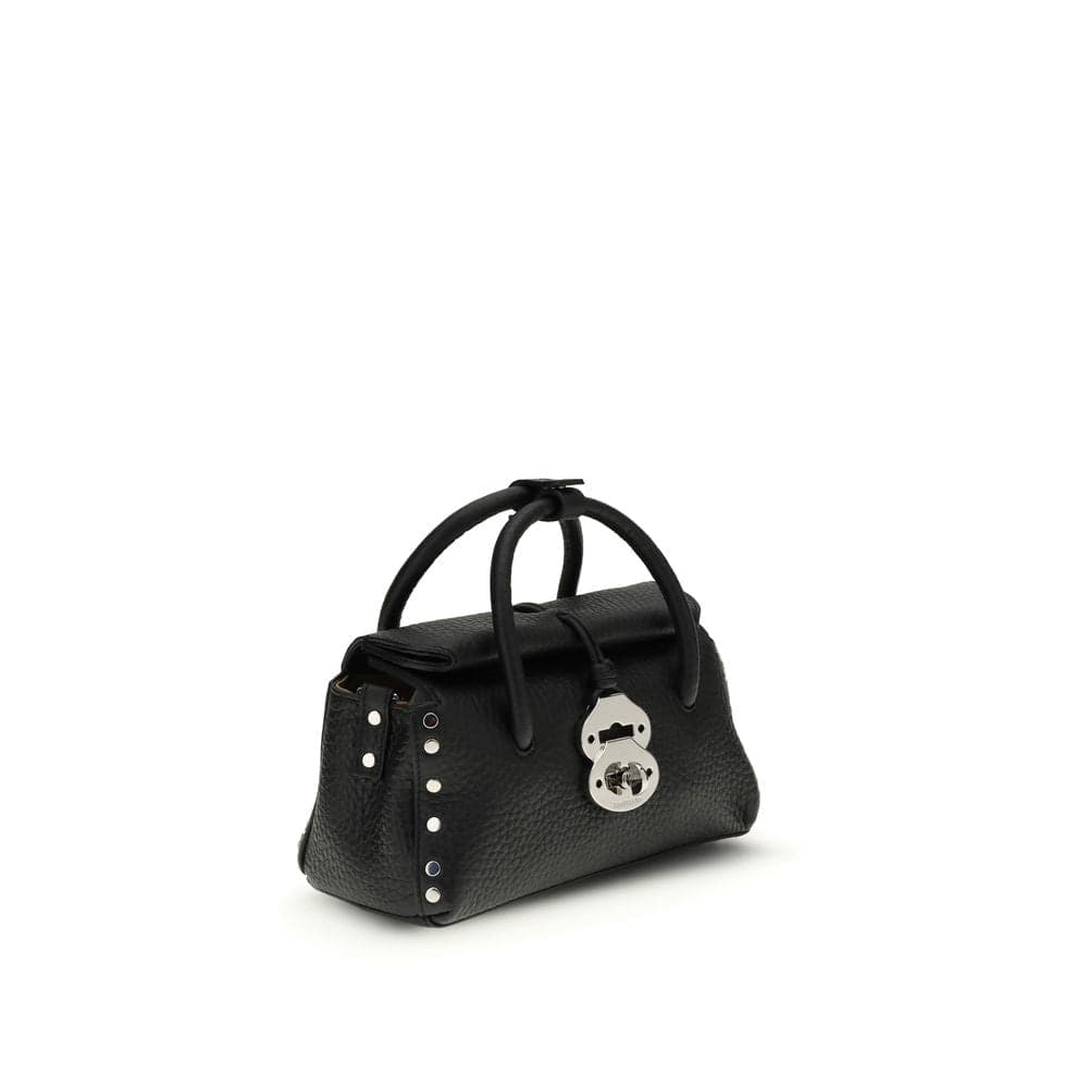 Zanellato Black Calf Leather Bos Taurus Handbag - 2