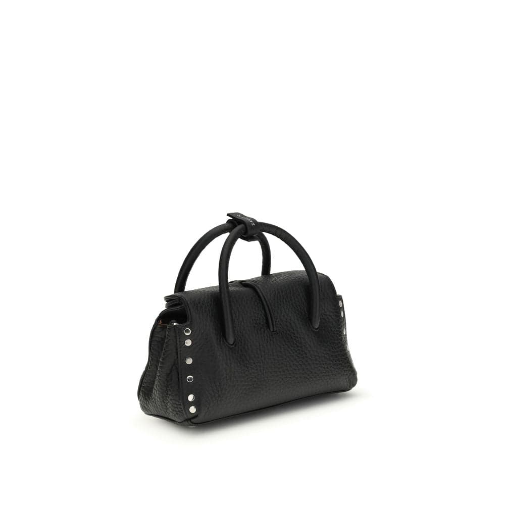 Zanellato Black Calf Leather Bos Taurus Handbag - 3