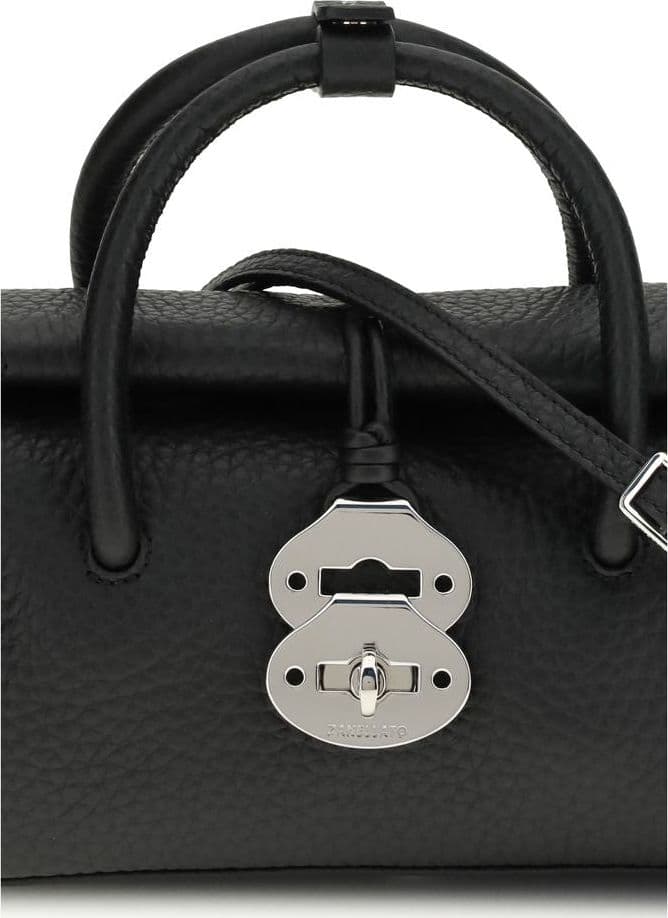 Zanellato Black Calf Leather Bos Taurus Handbag - 4