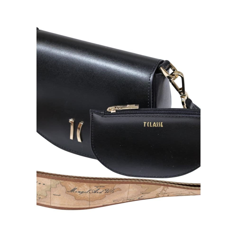 Alviero Martini Prima Classe Black Leather Handbag - 5