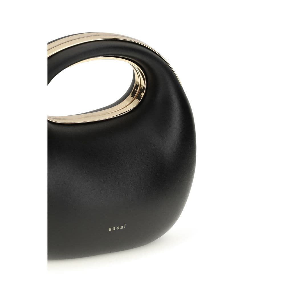 Sacai Black Calf Leather Bos Taurus Handbag - 4