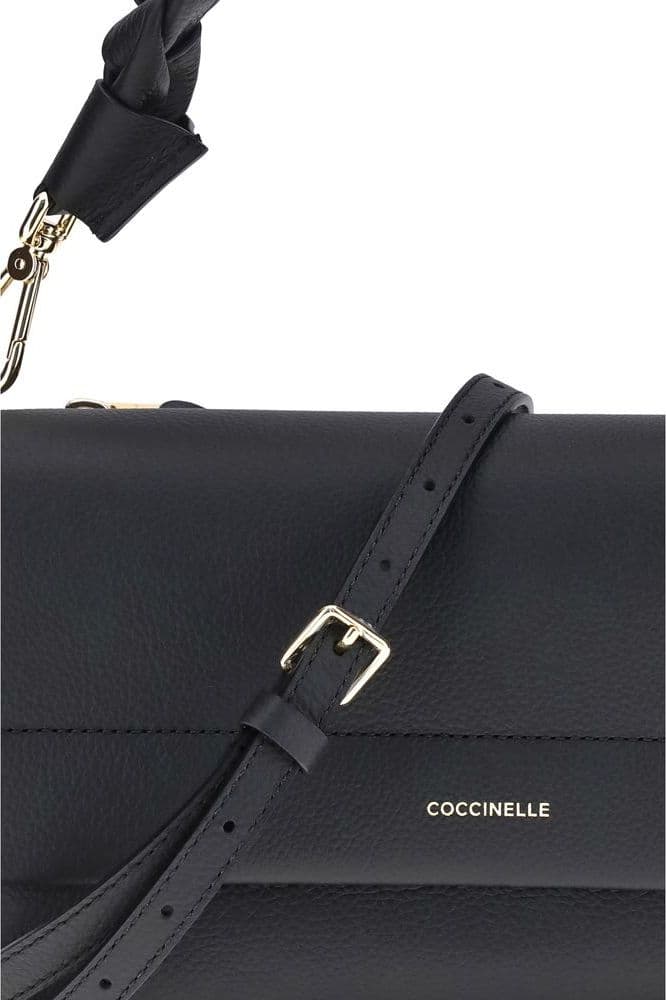 Coccinelle Black Calf Leather Bos Taurus Shoulder Bag - 4
