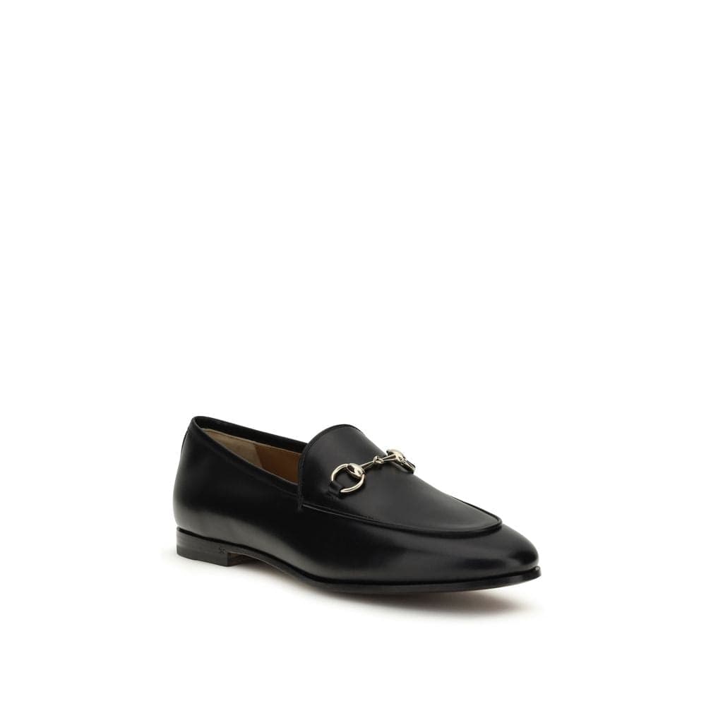 Gucci Black Calf Leather Bos Taurus Slip-On Loafers - 2