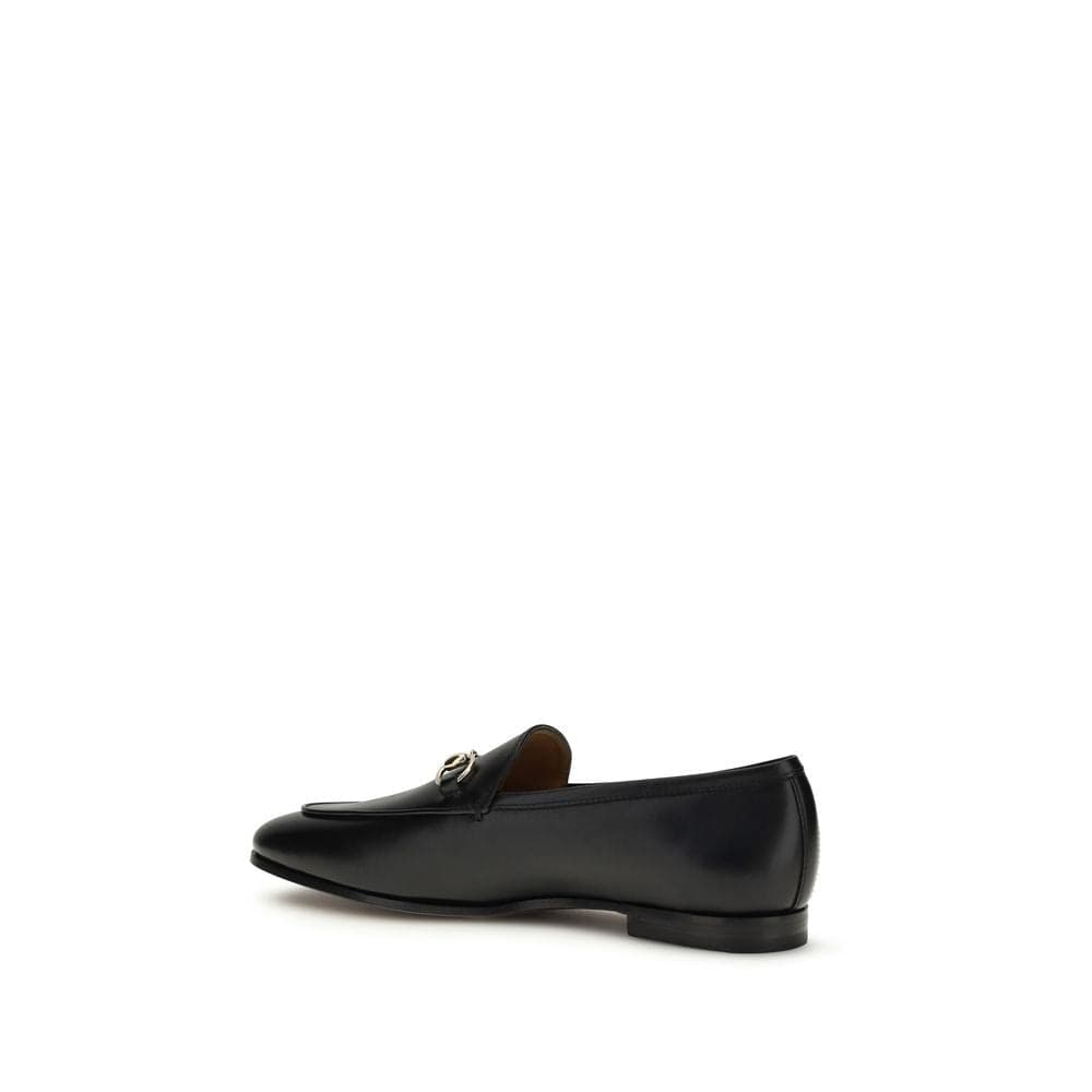 Gucci Black Calf Leather Bos Taurus Slip-On Loafers - 3