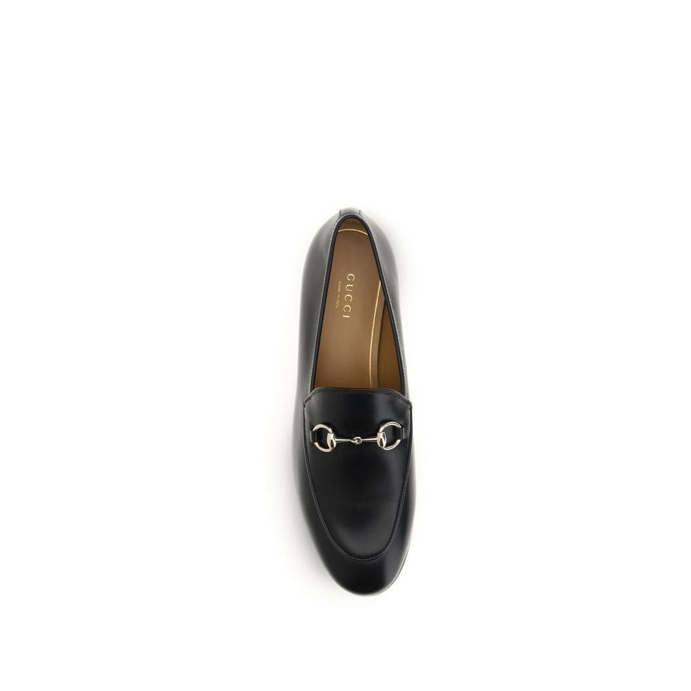 Gucci Black Calf Leather Bos Taurus Slip-On Loafers - 4