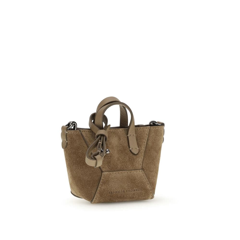 Brunello Cucinelli Brown Calf Leather Bos Taurus Shoulder Bag - 2