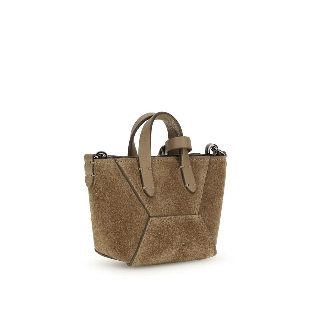 Brunello Cucinelli Brown Calf Leather Bos Taurus Shoulder Bag - 3