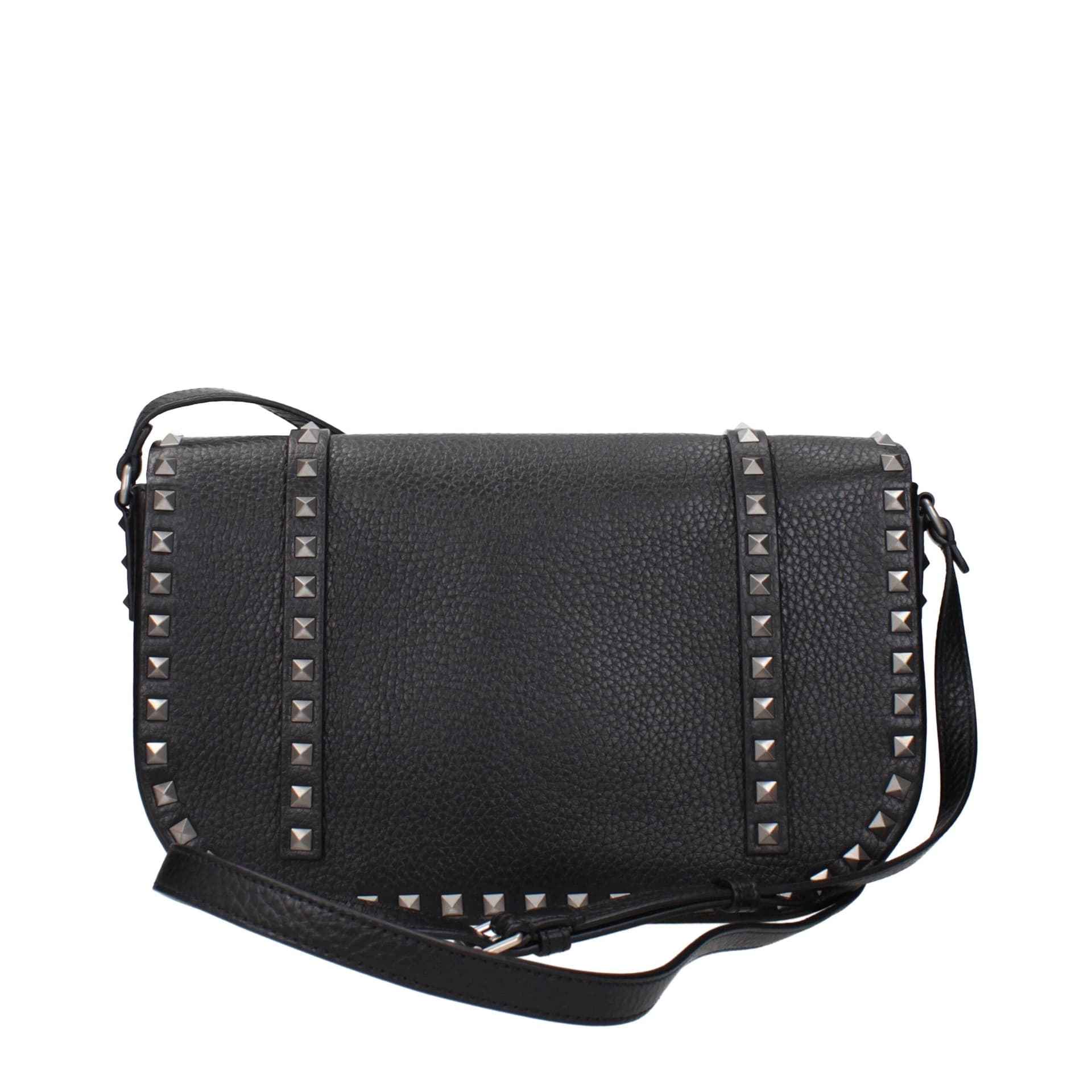 Valentino Garavani Black Leather Crossbody Bag - 3