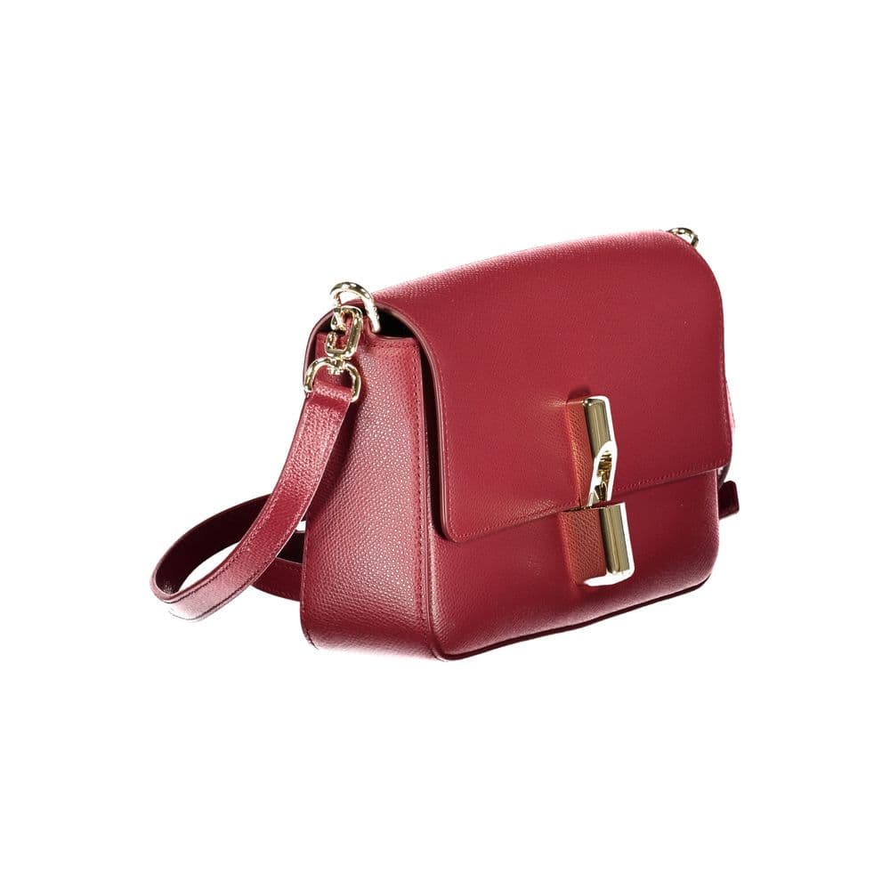 Furla Rosso Leather Women Handbag - 3