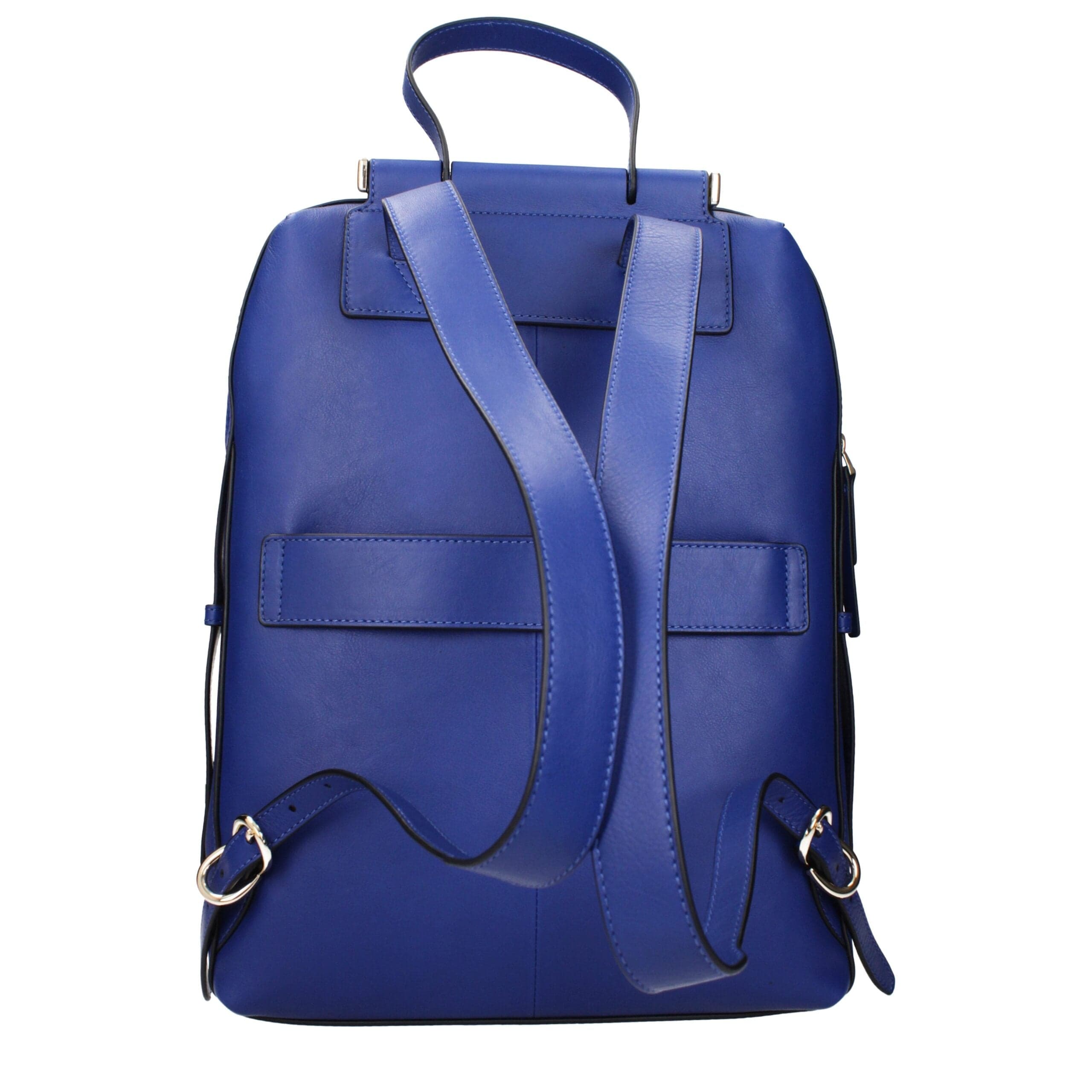 Piquadro Blue Leather Backpack - 3