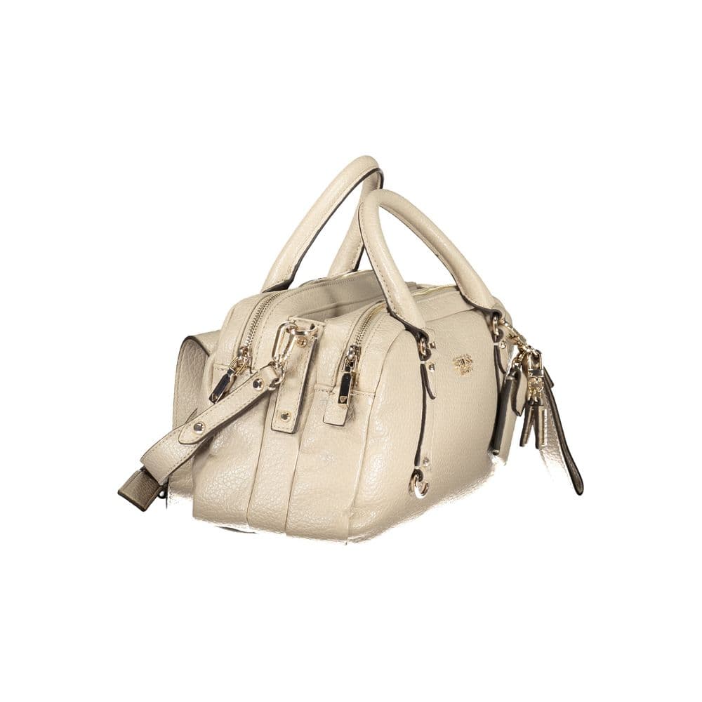 Guess Jeans Beige Polyurethane Women's Handbag - 3