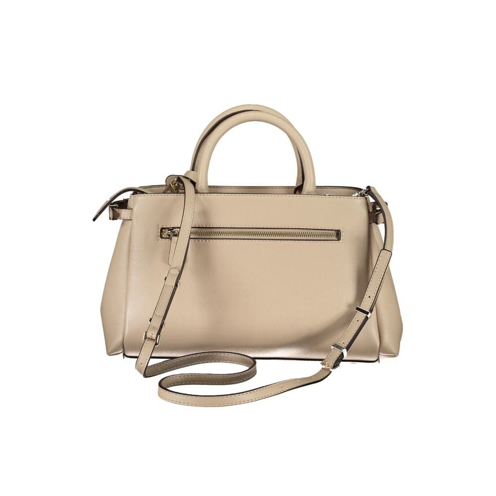 Guess Jeans Beige Polyurethane Women Handbag - 2