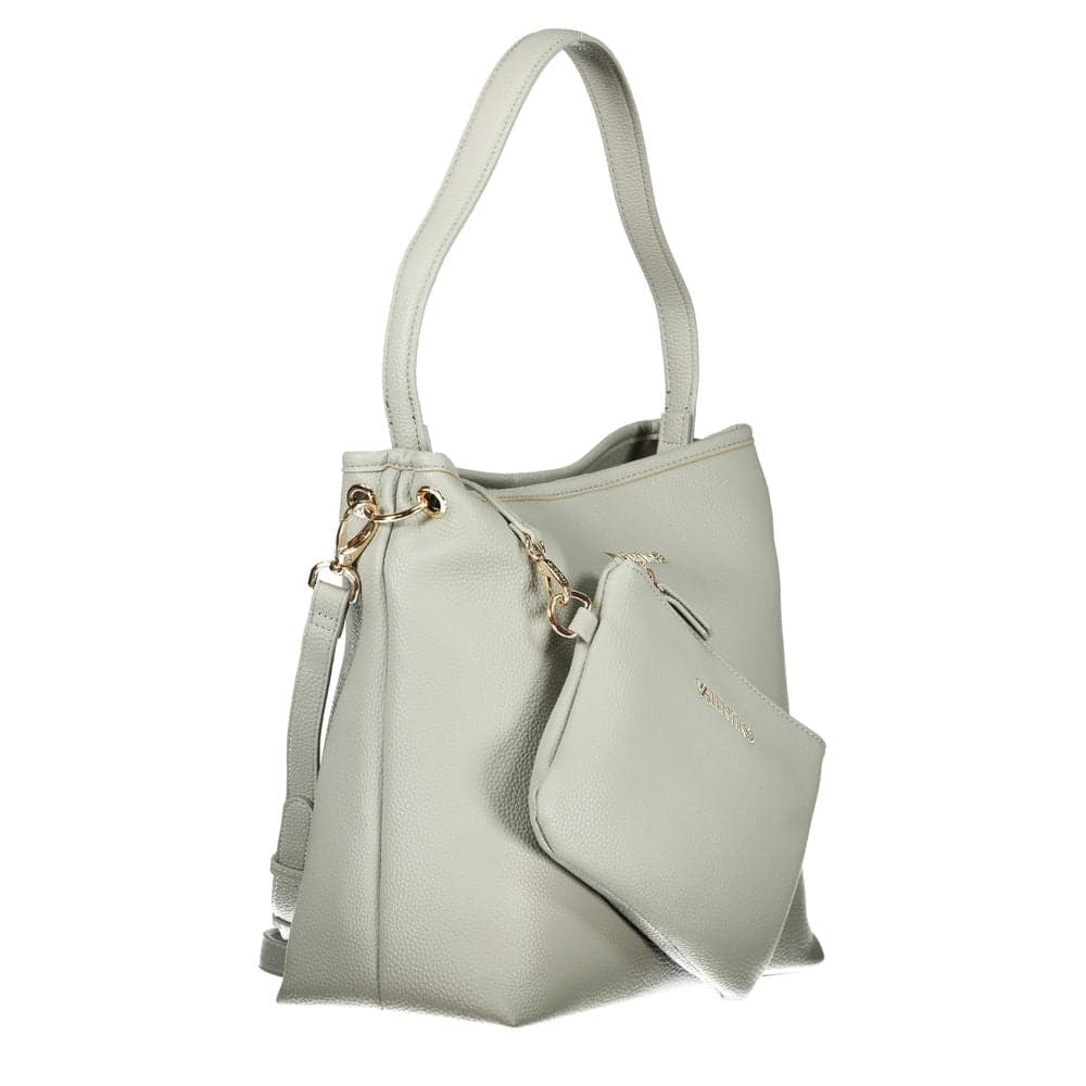 Mario Valentino Grey Polyurethane Women's Bag - 3