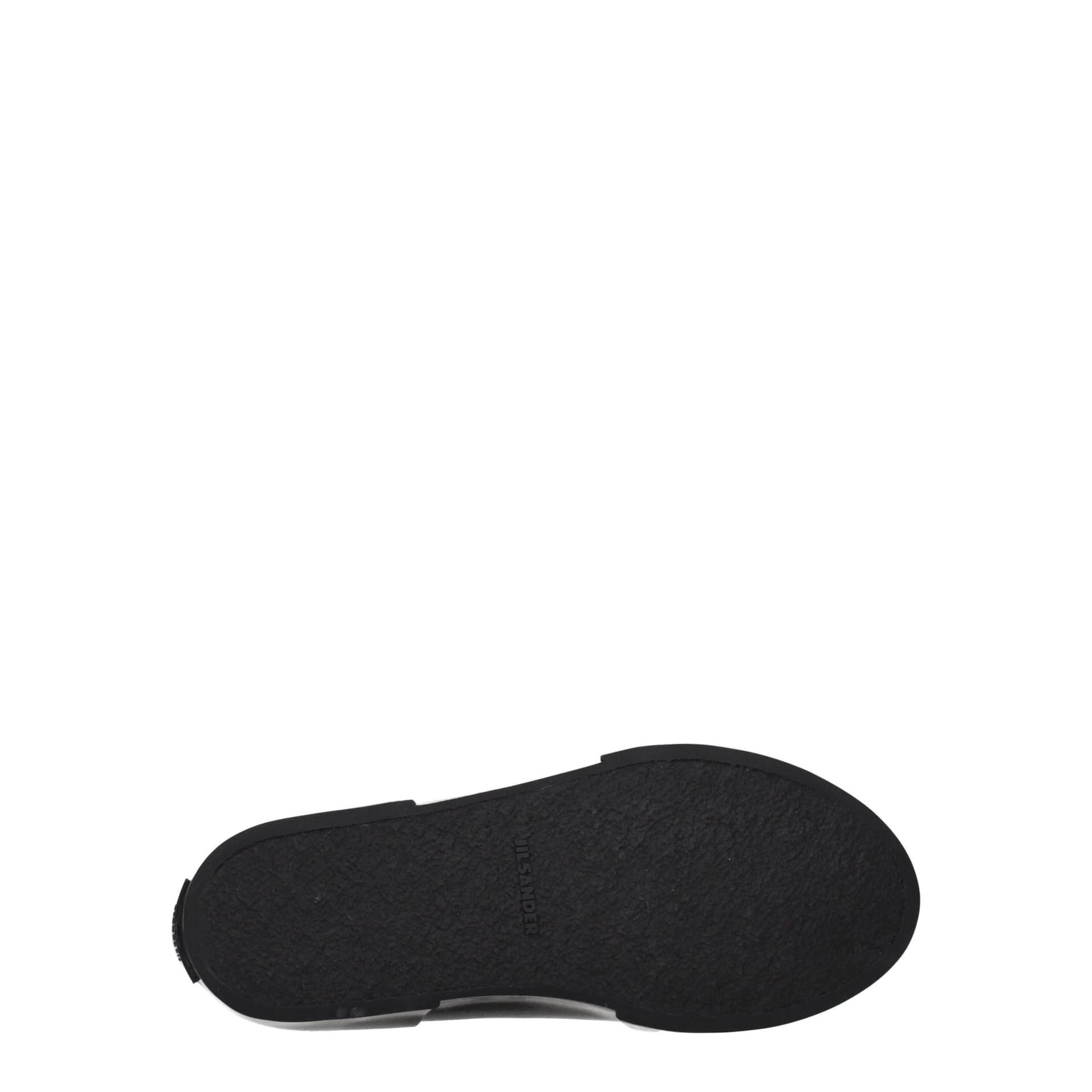 Jil Sander Black Fabric High Top Sneakers - 5