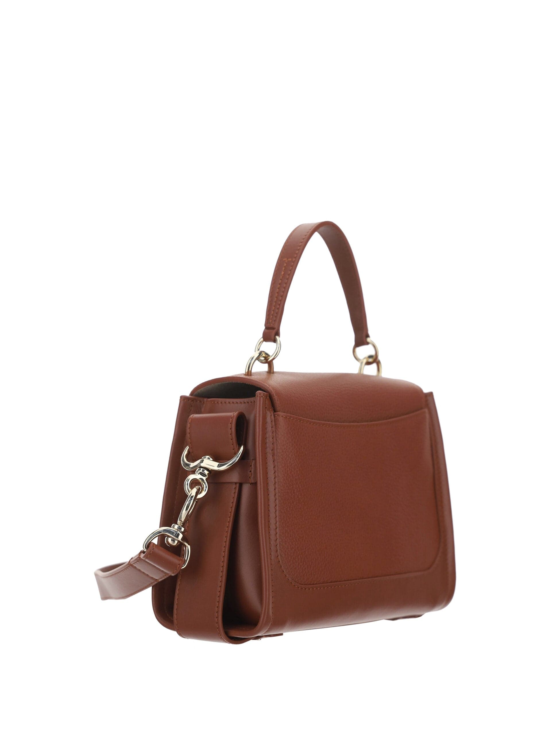 Chloé Brown Calf Leather Tess Handbag - 3
