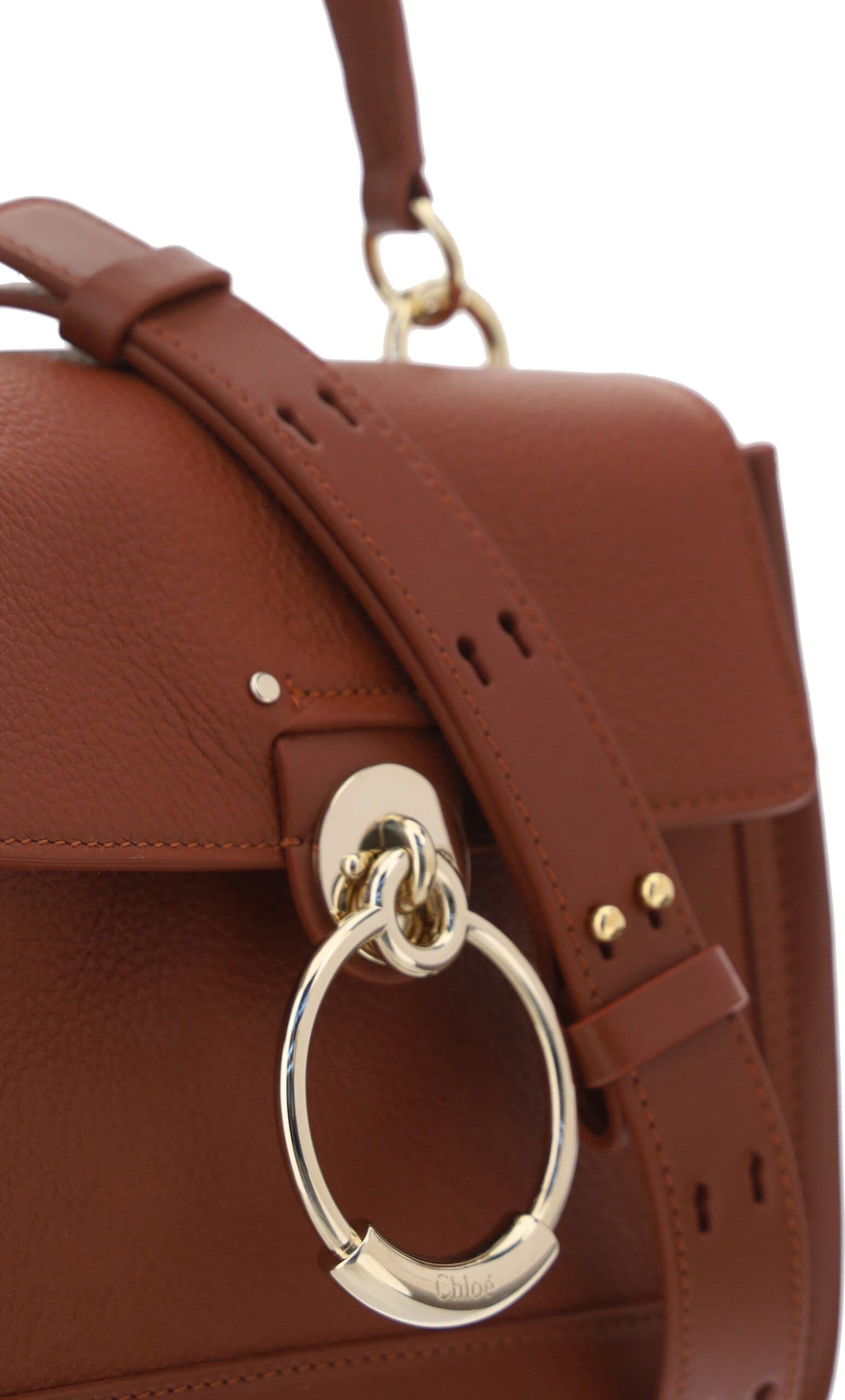 Chloé Brown Calf Leather Tess Handbag - 4