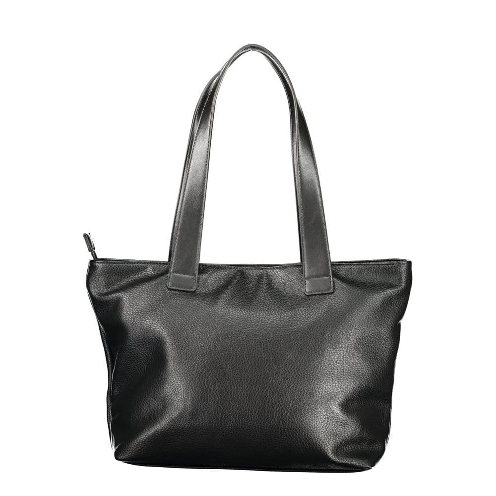 Mario Valentino Black Polyurethane Women's Bag for Sophisticated Accessorizing - 2