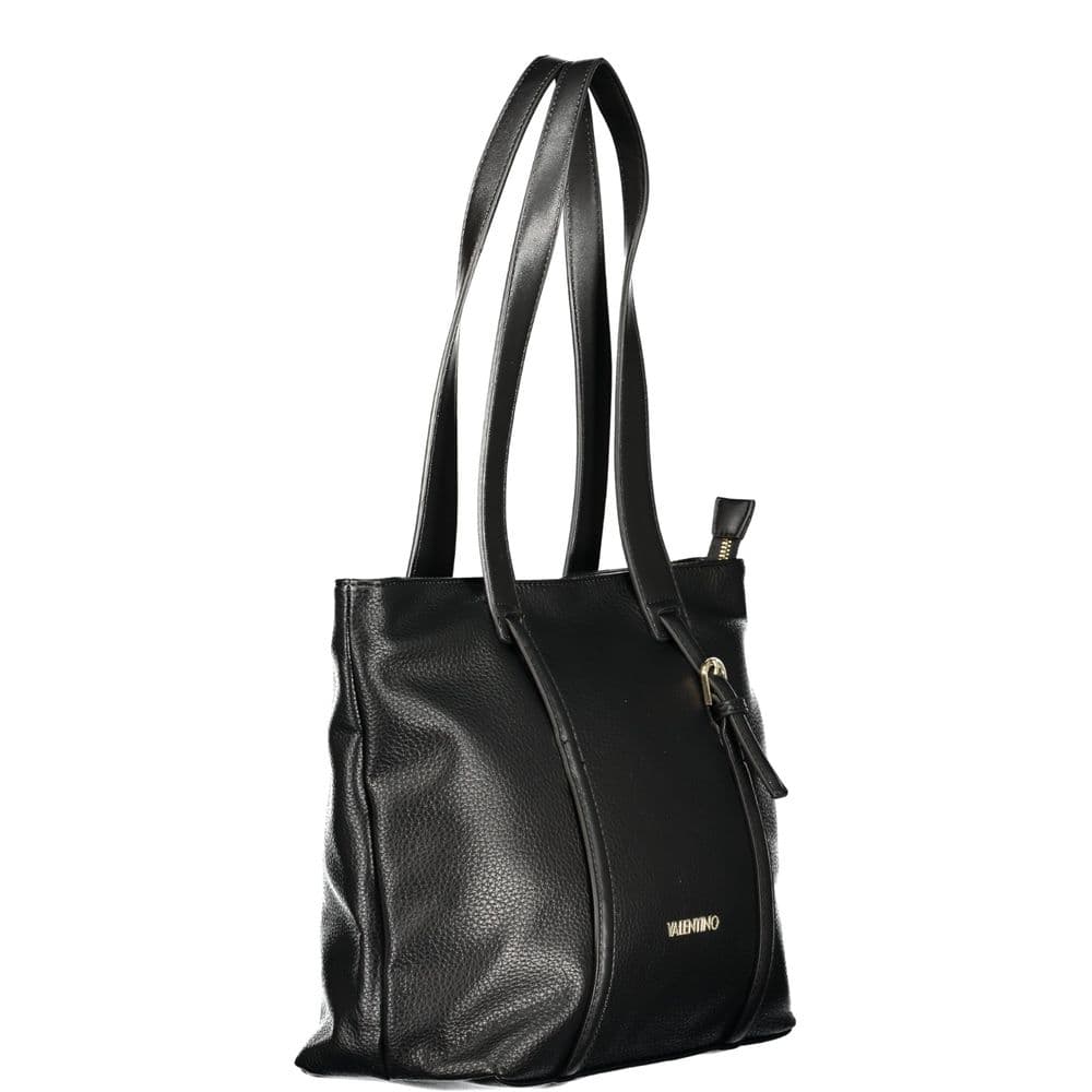 Mario Valentino Black Polyurethane Women's Bag for Sophisticated Accessorizing - 3