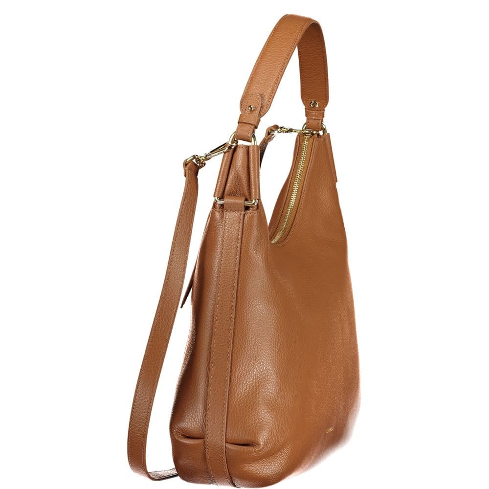 Coccinelle Marrone Leather Woman Handbag - 3