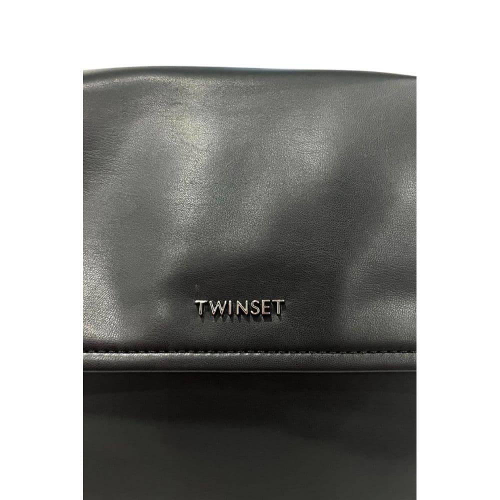Twinset Black PU Women Handbag - 5