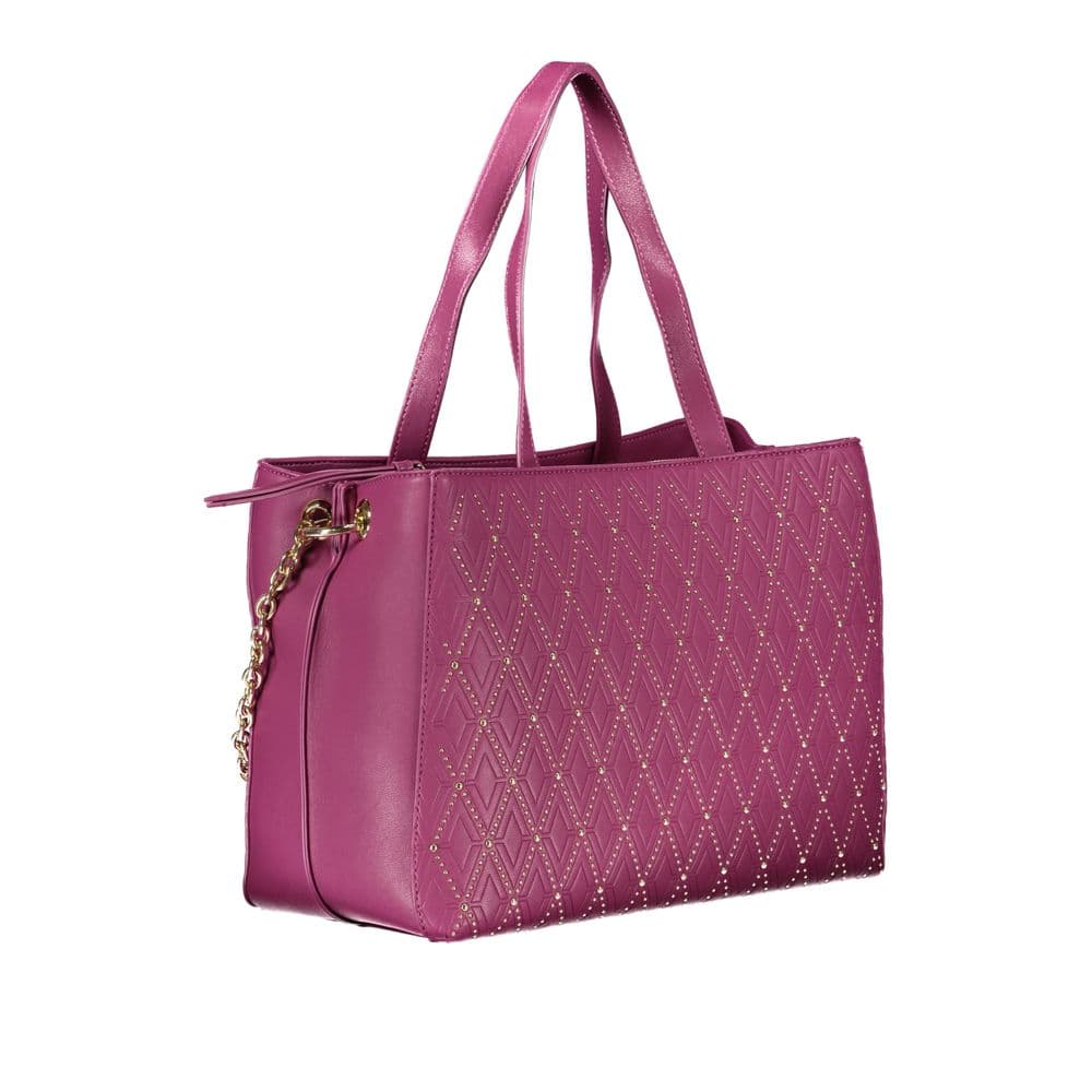 Mario Valentino Purple Polyurethane Women's Bag - 3