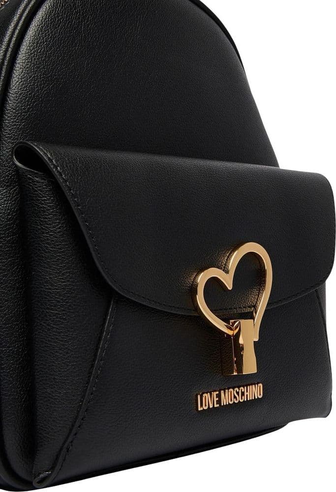 Love Moschino Black Polyethylene Backpack - 2