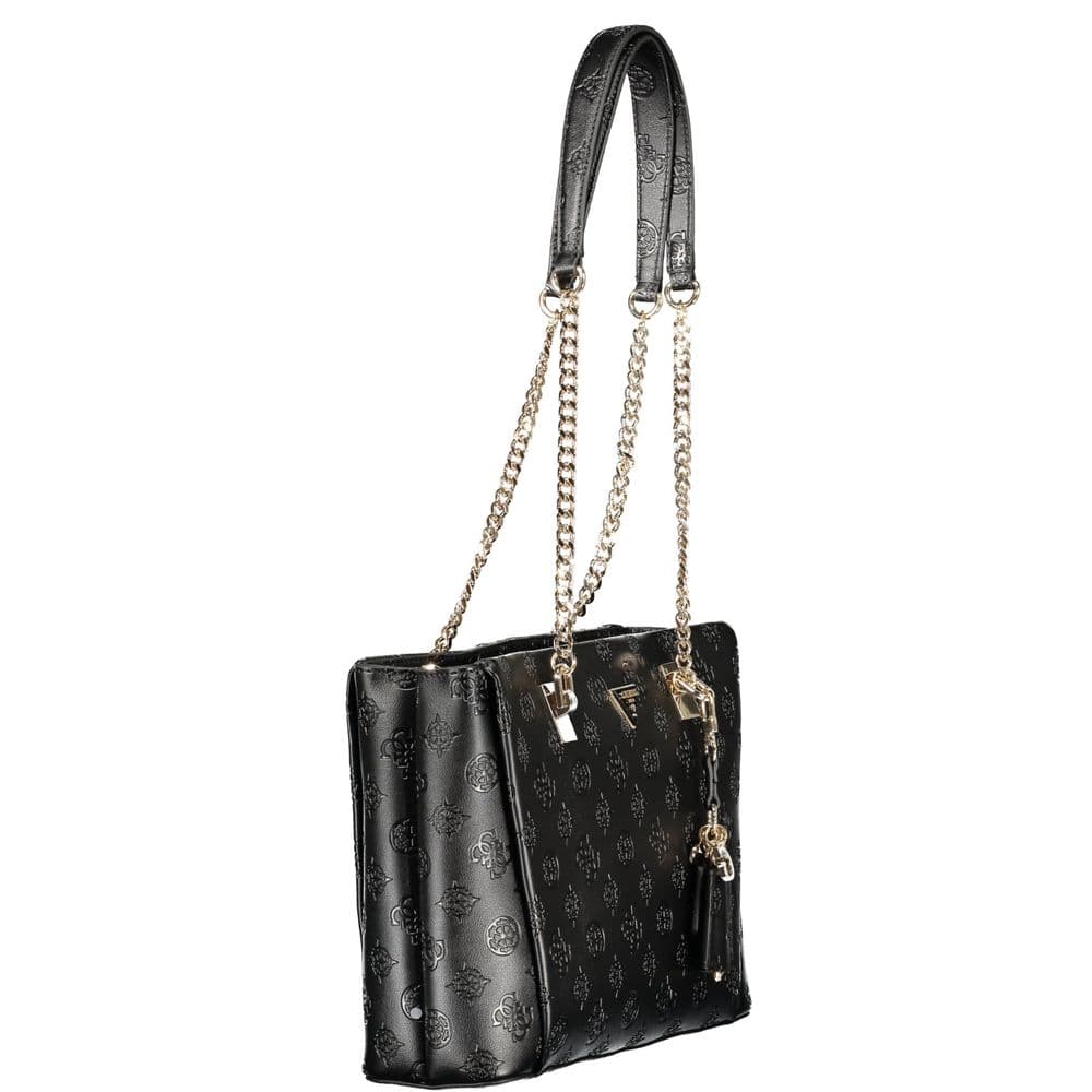 Guess Jeans Nero Poliuretano Women Handbag - 3