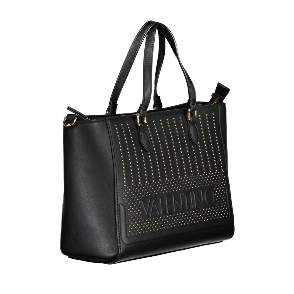 Mario Valentino Nero Polyurethane Women's Bag with Adjustable Shoulder Strap - 3