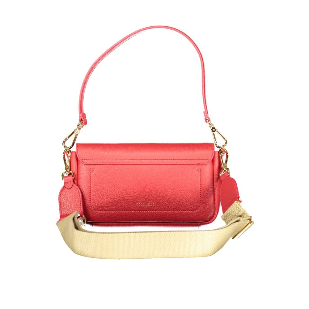 Coccinelle Rosso Leather Women Handbag - 2