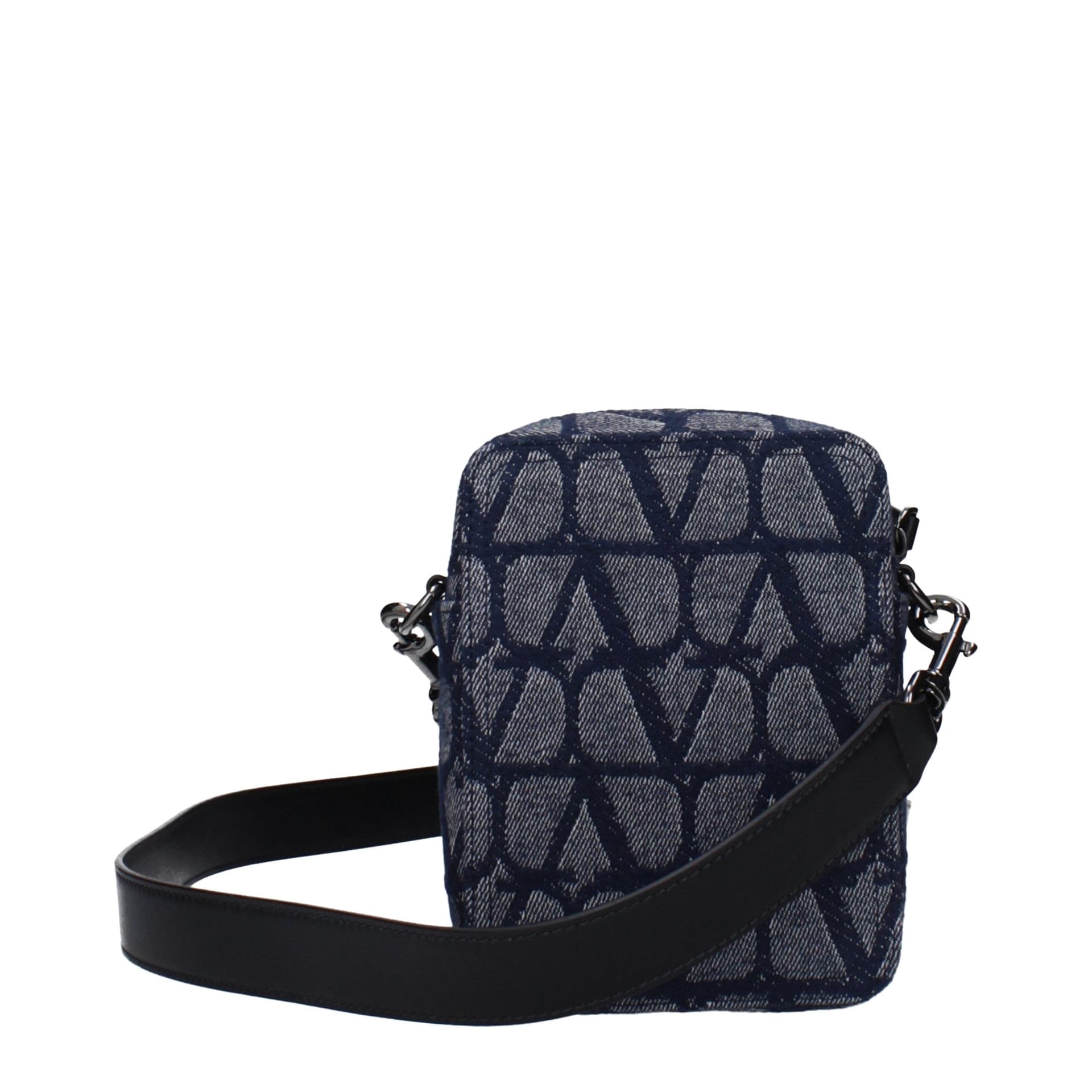 Valentino Garavani Blue Fabric Crossbody Bag - 3
