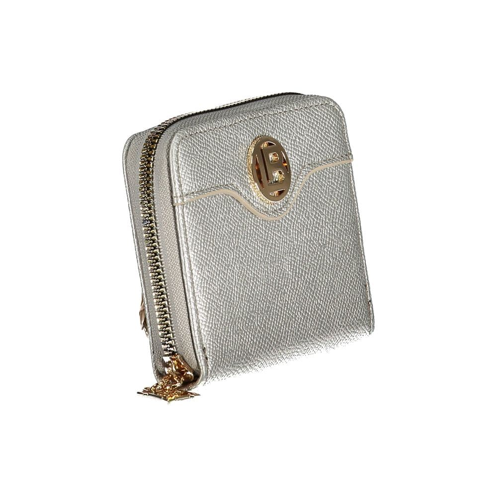 Laura Biagiotti Grigio Polyurethane Women Wallet - 3