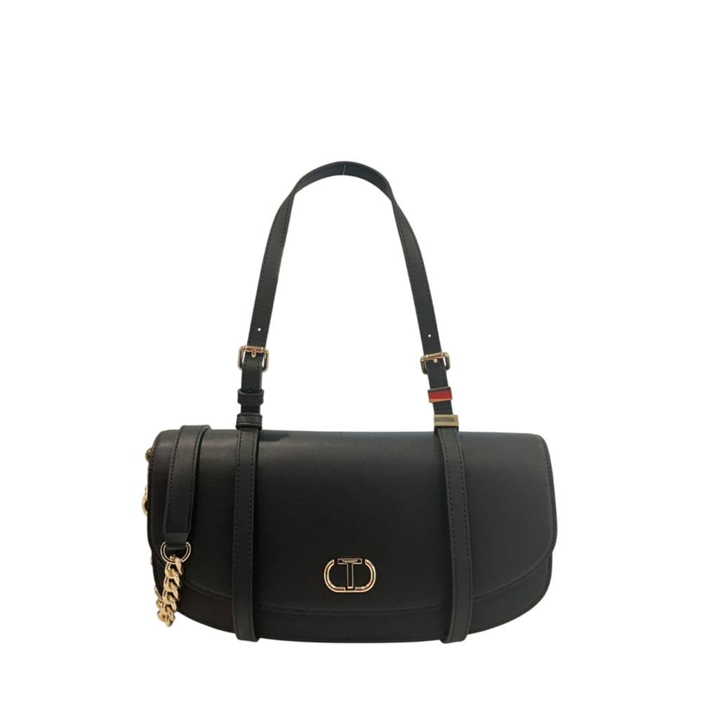 Twinset Black PU Women Shoulder Bag - 4