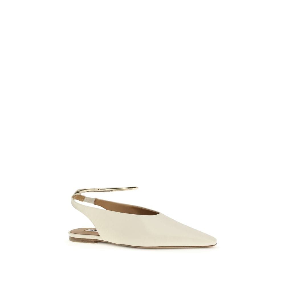 Jil Sander Beige Goatskin Ballet Flats - 2