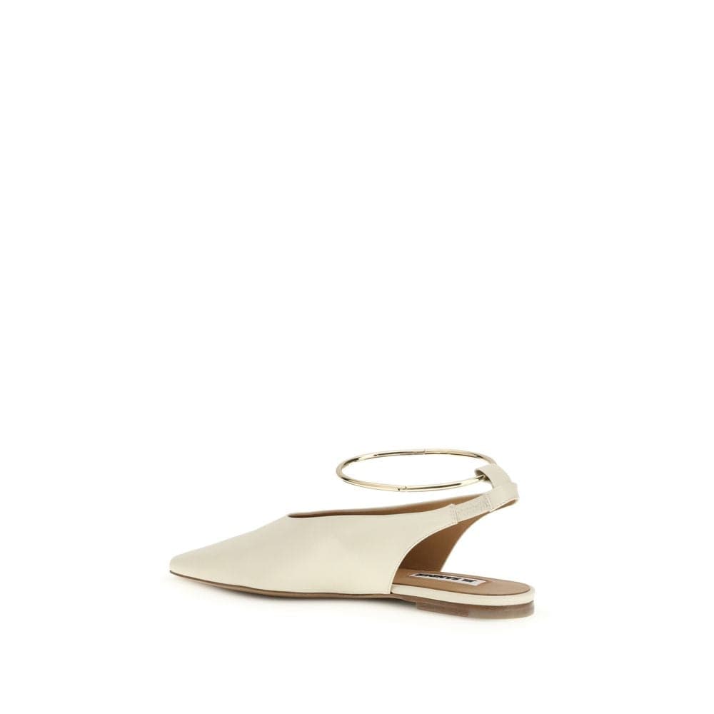Jil Sander Beige Goatskin Ballet Flats - 3