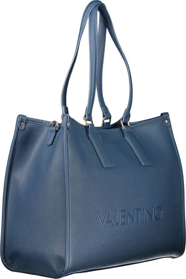Mario Valentino Blue Polyurethane Women's Bag - 3