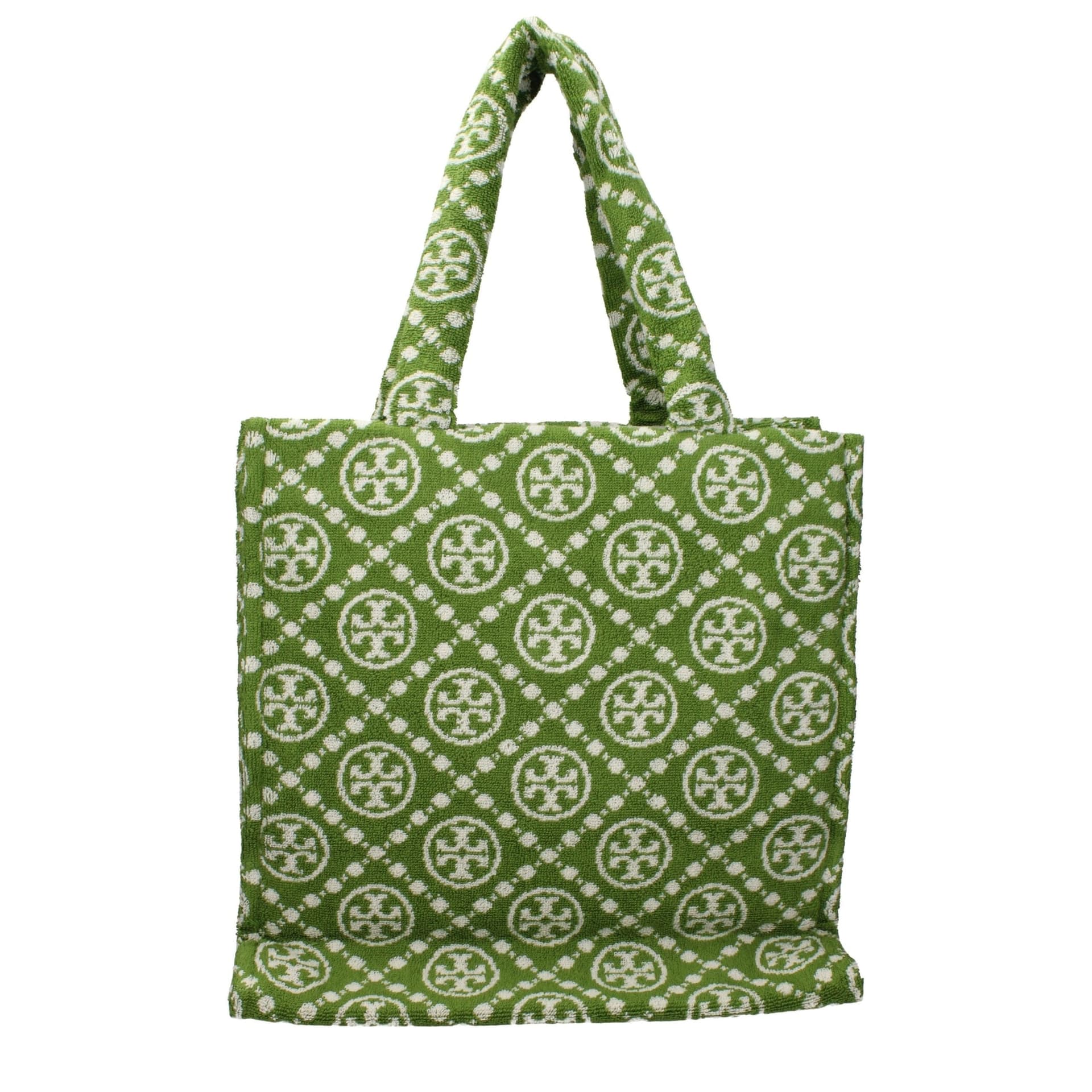 Tory Burch Green Cotton-Like Shoulder Bag - 3