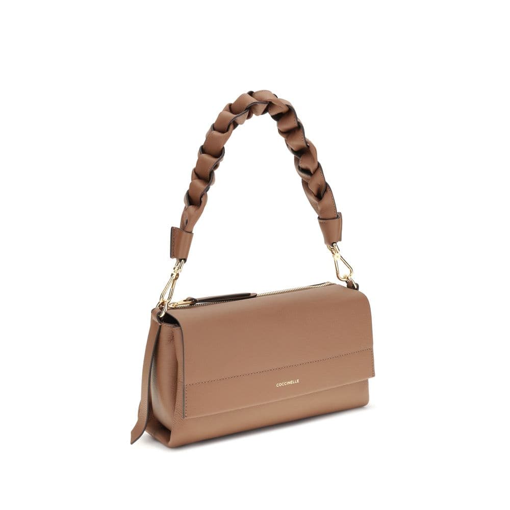 Coccinelle Beige Calf Leather Bos Taurus Shoulder Bag - 2