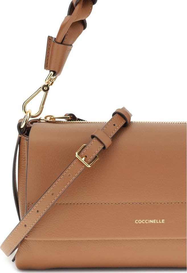 Coccinelle Beige Calf Leather Bos Taurus Shoulder Bag - 4