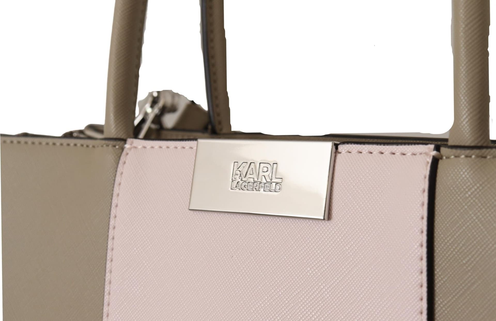 Karl Lagerfeld Sage Green Polyurethane Tote Shoulder Bag - 6