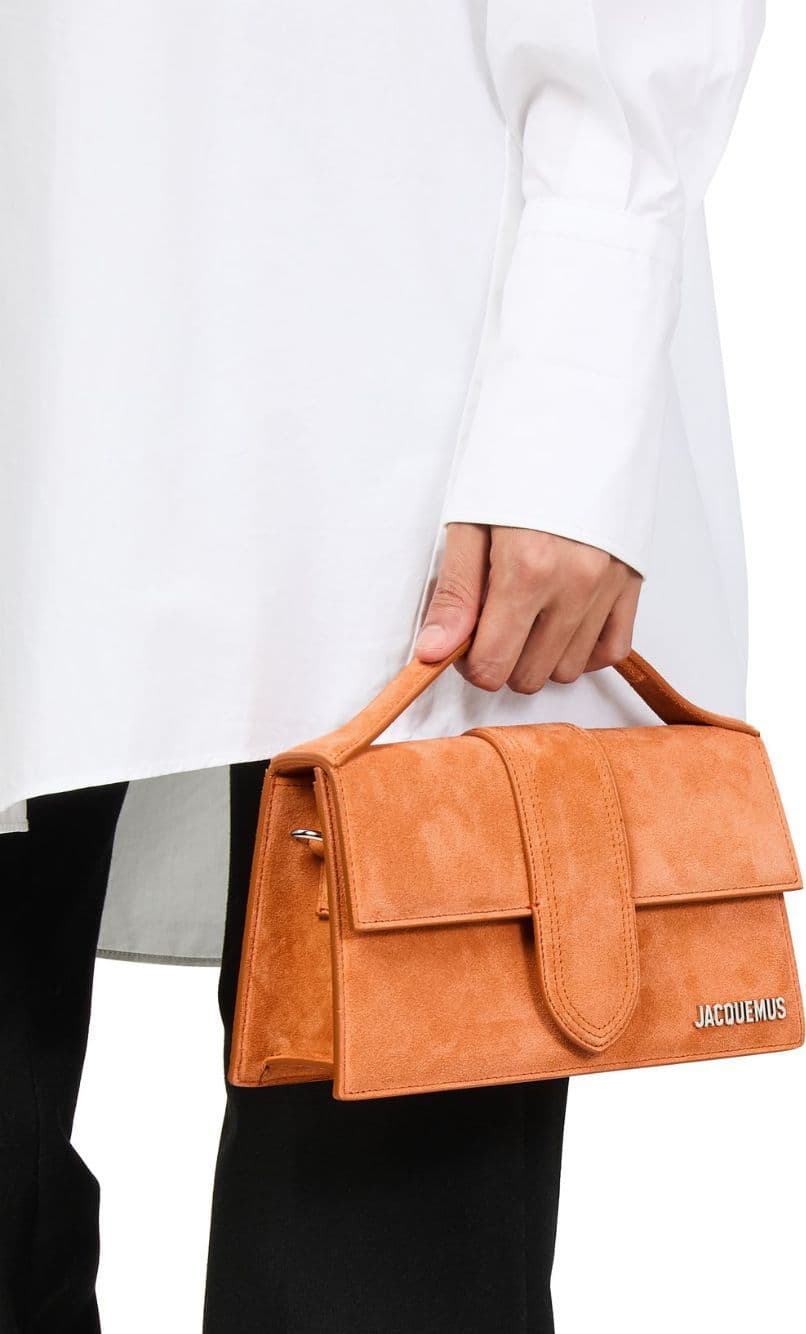 Jacquemus Terracotta Leather Le Grand Bambino Handbag - 6