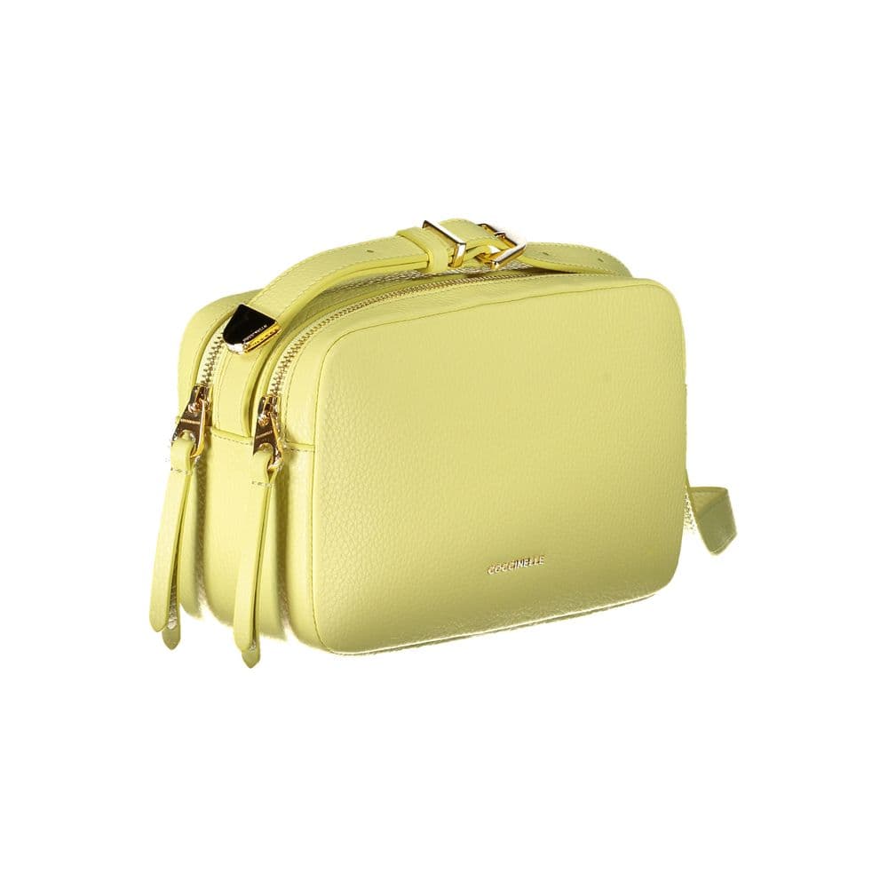 Coccinelle Giallo Leather Women Shoulder Bag - 3