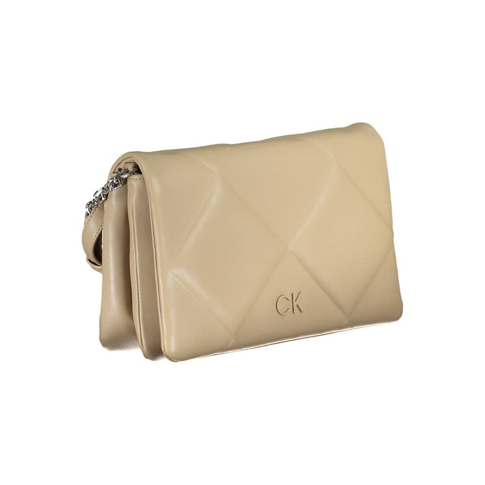 Calvin Klein Beige Polyester Women Shoulder Bag - 3