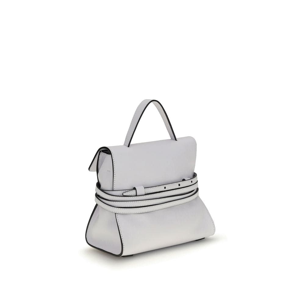 Moschino White Calf Leather Bos Taurus Handbag - 3