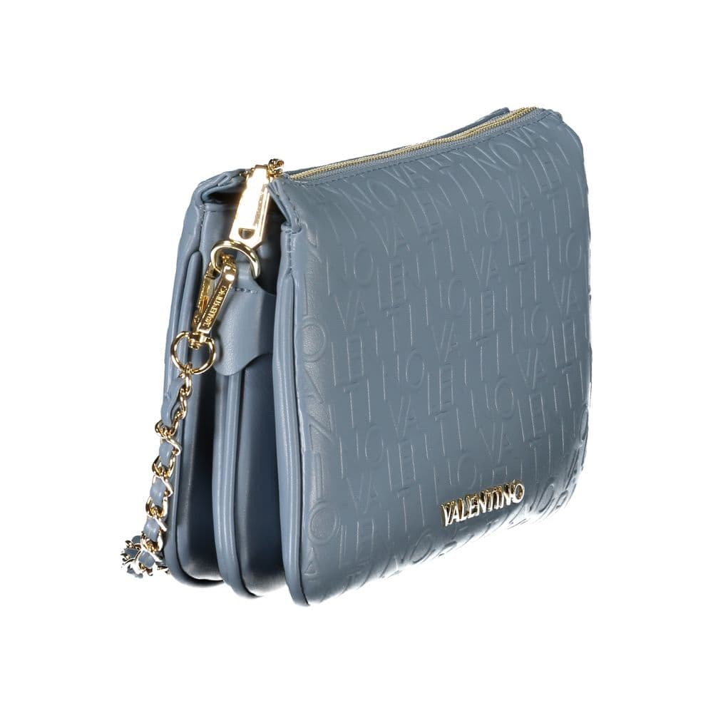 Mario Valentino Azzurro Polyurethane Women's Bag With Shoulder Strap - 3