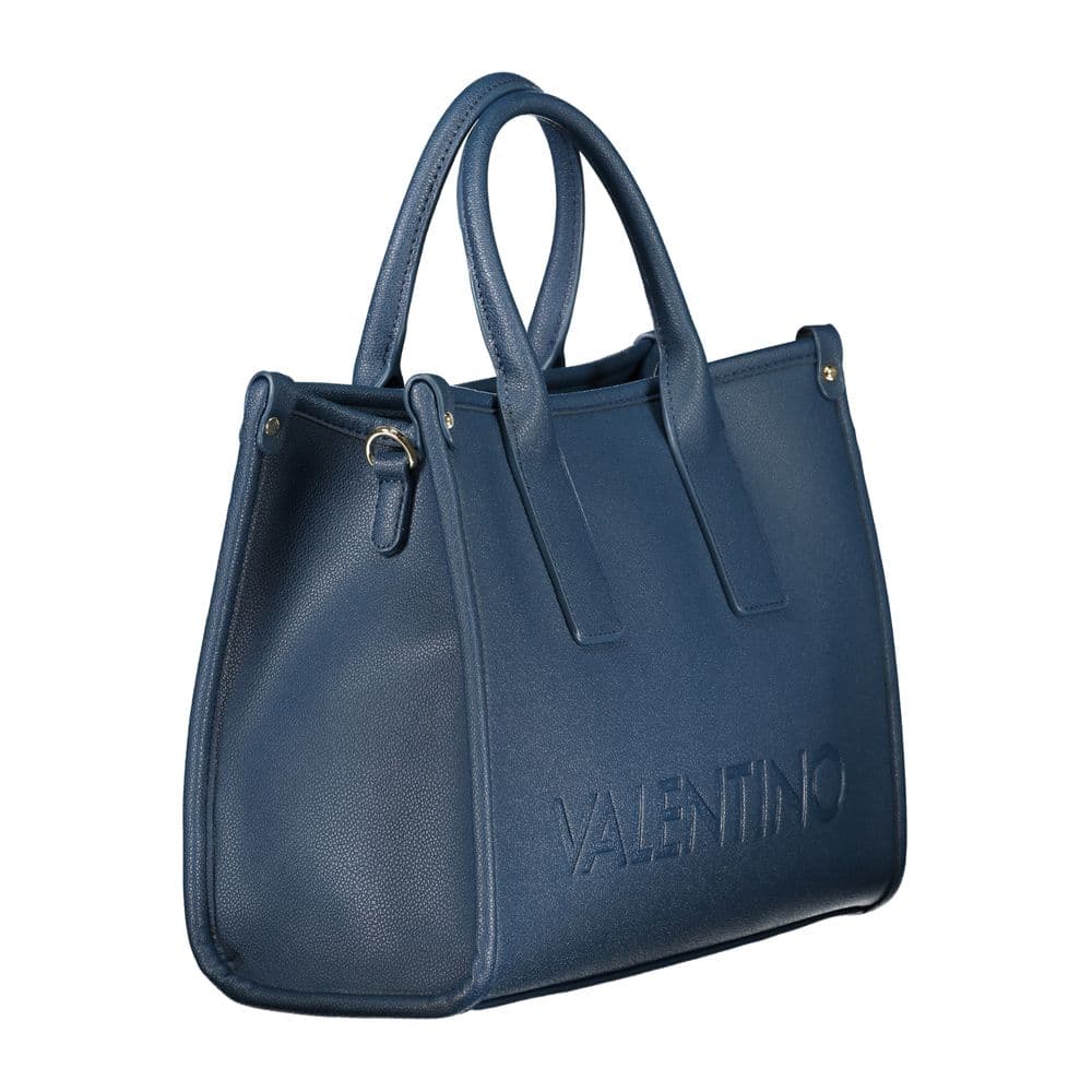 Mario Valentino Blue Polyurethane Women's Bag - 3