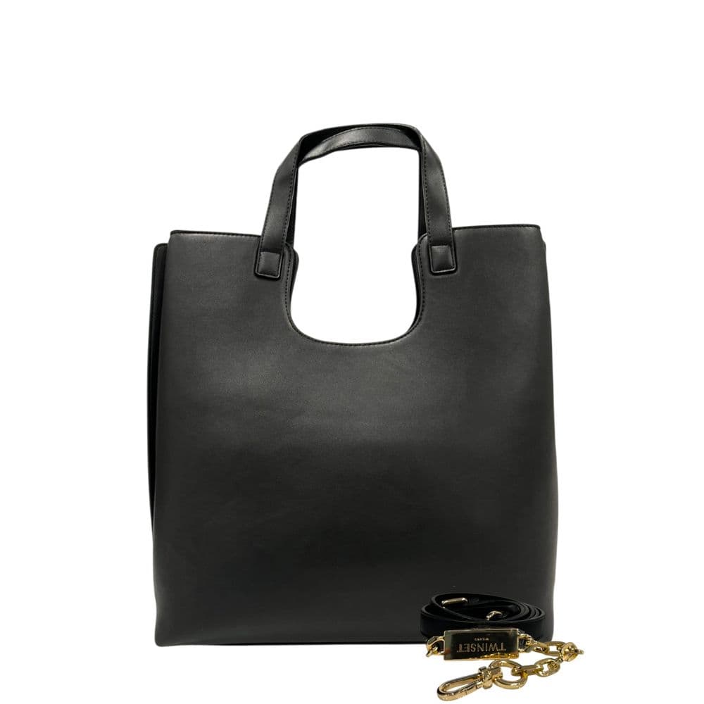 Twinset Black PU Women Shoulder Bag - 3